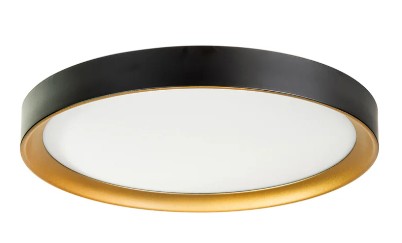 Auster Black & Gold Trim to Suit 36W LED Ceiling Oyster Light